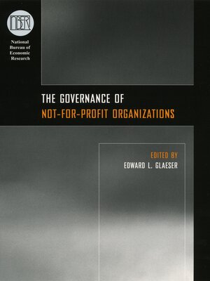 cover image of The Governance of Not-for-Profit Organizations